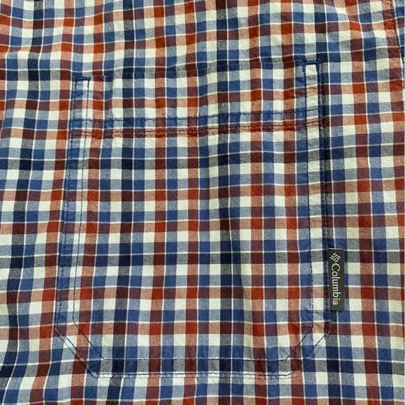 Columbia Plaid Button Down Shirt Blue Red Size XL - Picture 4 of 7
